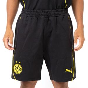 PUMA Borussia Dortmund Casuals Broekje 2024-2025 Zwart Geel