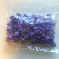 Minimarker onbedrukt lila 100 stuks