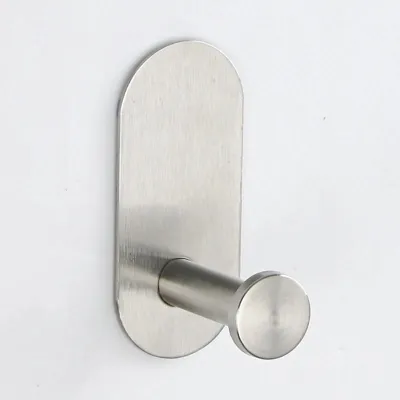 Zelfklevende RVS Badkamer Accessoireset - Geen Boren | Geborstelde Afwerking | Metalen Montage