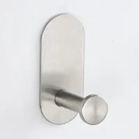 Zelfklevende RVS Badkamer Accessoireset - Geen Boren | Geborstelde Afwerking | Metalen Montage