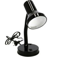 Zwarte bureaulamp/tafellamp 13 x 10 x 30 cm