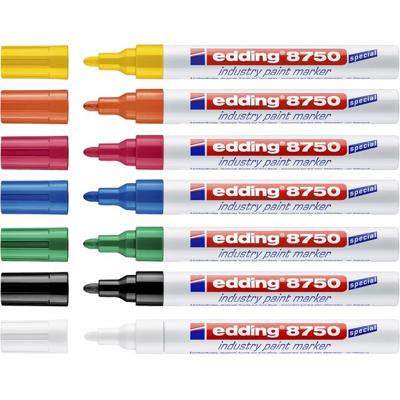 Paintmarker edding 8750 industrie 2-4mm wit | 10 stuks Paintmarker edding 8750 industrie 2-4mm wit | 10 stuks