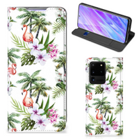 Samsung Galaxy S20 Ultra Hoesje maken Flamingo Palms