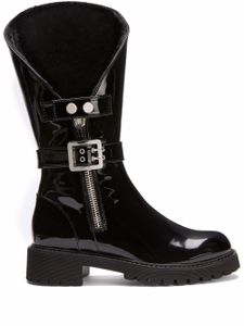 Giuseppe Zanotti bottes Rain en cuir verni - Noir