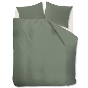 Beddinghouse Dekbedovertrek Organic Basic Groen-2-persoons (200 x 200/220 cm)