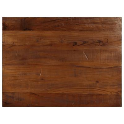 Tafelblad rechthoekig 70x60x3,8 cm massief gerecycled hout