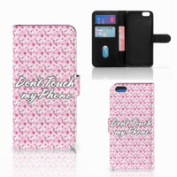 Apple iPhone 7 Plus | 8 Plus Portemonnee Hoesje Flowers Pink DTMP