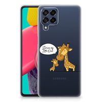 Samsung Galaxy M53 Telefoonhoesje met Naam Giraffe - thumbnail