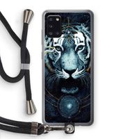 Darkness Tiger: Samsung Galaxy A31 Transparant Hoesje met koord