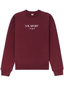 Sporty & Rich sweat Wimbledon à col rond - Rouge