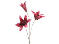 Kunstbloem lily fuchsia, 80 cm - Hortus