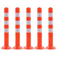 VidaXL Verkeerspalen 75 cm kunststof 5 st