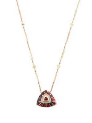 Jacquie Aiche collier Vortex en or 14ct à pendentif