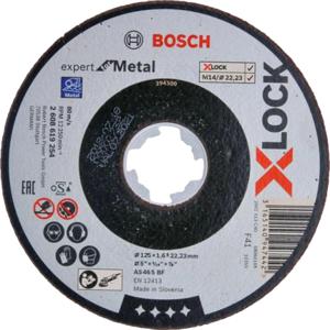 Bosch Accessories Bosch Power Tools 2608619254 Doorslijpschijf recht 125 mm 1 stuk(s)