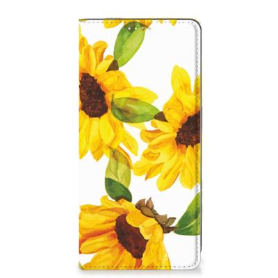 Smart Cover voor Samsung Galaxy A71 Zonnebloemen Smart Cover voor Samsung Galaxy A71 Zonnebloemen