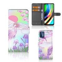 Motorola Moto G9 Plus | Telefoonhoesje | Met pasjeshouder | Bird