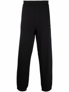 MSGM pantalon de jogging à logo imprimé - Noir