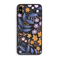 Flowers with blue leaves: iPhone XS Max Biologisch afbreekbaar hoesje