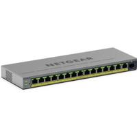NETGEAR GS116EP Managed L2/L3 Gigabit Ethernet (10/100/1000) Power over Ethernet (PoE) Grijs