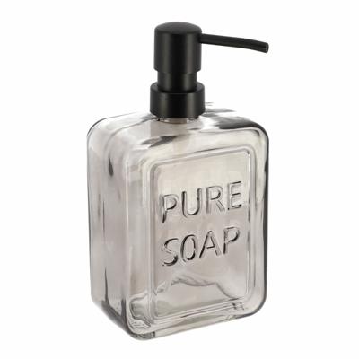 Zeeppompje - glas - tint zwart - pure soap - vrijstaand