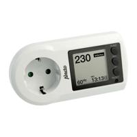 Stekker met elektriciteitsverbruikmonitor Alecto Wit 3680 W