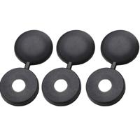 Afdekkap voor schroeven - Zwart - 50 stuks