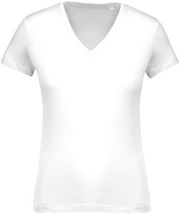 Kariban K396 Dames-t-shirt BIO-katoen V-hals