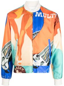 Bally veste bomber à imprimé graphique - Orange