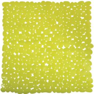 MSV Douche|bad anti-slip mat badkamer - pvc - limegroen - 54 x 54 cm