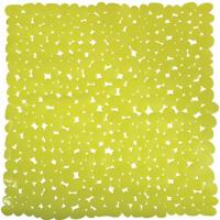 MSV Douche|bad anti-slip mat badkamer - pvc - limegroen - 54 x 54 cm