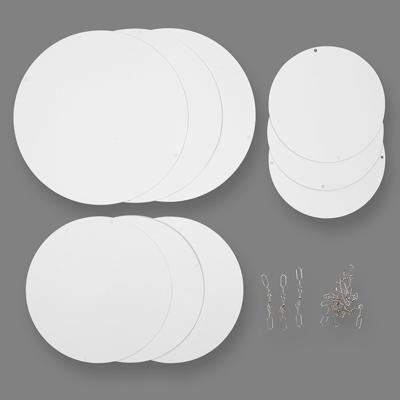 Creativ Company Mobielen blanco, d 12+15+18 cm, 300 gr, 4 set/ 1 doos