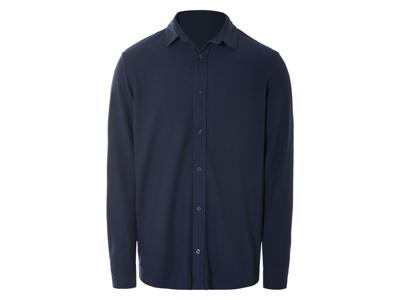LIVERGY Heren overhemd (Marineblauw, S (37/38))