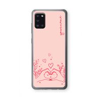Love is in the air: Samsung Galaxy A31 Transparant Hoesje