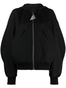 The Attico veste bomber à capuche - Noir