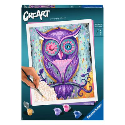 Ravensburger Creart schilderen op nummer - dreaming owl