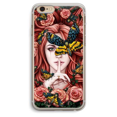 Lady Moth: iPhone 6 Plus / 6S Plus Transparant Hoesje