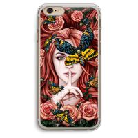 Lady Moth: iPhone 6 Plus / 6S Plus Transparant Hoesje
