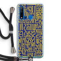 Majorelle Blue Print: Huawei P20 Lite (2019) Transparant Hoesje met koord