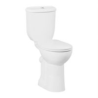 Toiletpot Staand BWS Mala Verhoogd Met Bidet Achter Aansluiting Wit (PK) - thumbnail