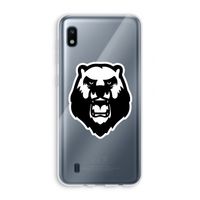 Angry Bear (white): Samsung Galaxy A10 Transparant Hoesje