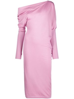 TOM FORD robe-pull à épaule dénudées - Rose