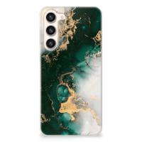 TPU Siliconen Hoesje voor Samsung Galaxy S23 Plus Marmer Groen