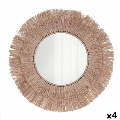 Wandspiegel Vinthera Moa Raffia Natuurlijk (4 Stuks)