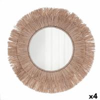 Wandspiegel Vinthera Moa Raffia Natuurlijk (4 Stuks)