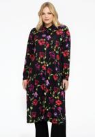 Yoek Blouse midi LOU | Zwart | Maat 42/44
