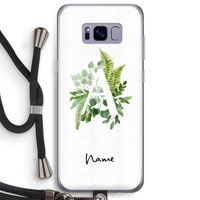 Green Brush: Samsung Galaxy S8 Plus Transparant Hoesje met koord Green Brush: Samsung Galaxy S8 Plus Transparant Hoesje met koord