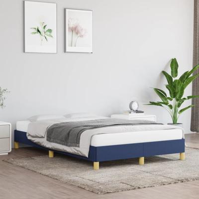 Bedframe zonder matras 120x190 cm stof blauw