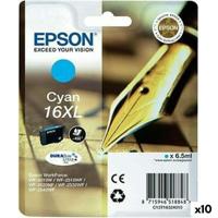 Originele inkt cartridge Epson DURABRITE ULTRA INK - Nº16XL Cyaan (10 Stuks) Originele inkt cartridge Epson DURABRITE ULTRA INK - Nº16XL Cyaan (10 Stuks)