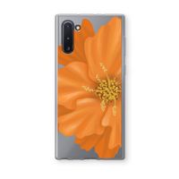 Orange Ellila flower: Samsung Galaxy Note 10 Transparant Hoesje