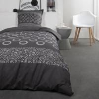 TODAY Katoenen bedset voor 1 persoon - 140x200 cm - Gael Grey Print